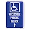 Signmission With NY-Approved Isa Symbol Accessible Heavy-Gauge Aluminum Sign, 12" x 18", A-1218-22697 A-1218-22697 - alternate 1
